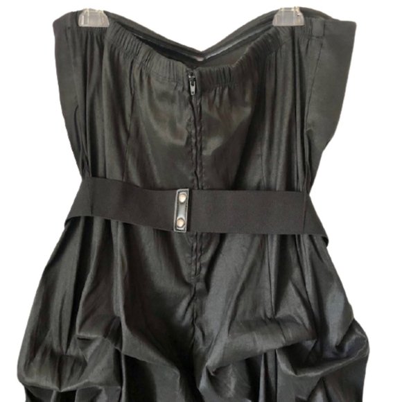 Torrid Black Sweetheart Strapless Bubble Hem Tiered Cocktail Dress - 22 - Picture 8 of 11